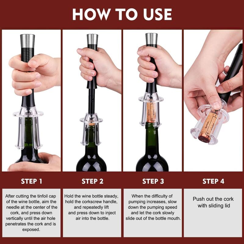 🎁Last Day Promotion 49% OFF🔥Wine Air Pressure Pump Opener Set