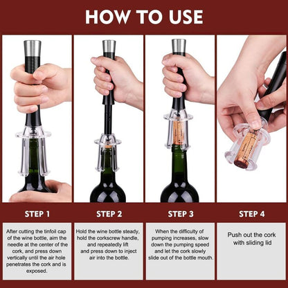 🎁Last Day Promotion 49% OFF🔥Wine Air Pressure Pump Opener Set