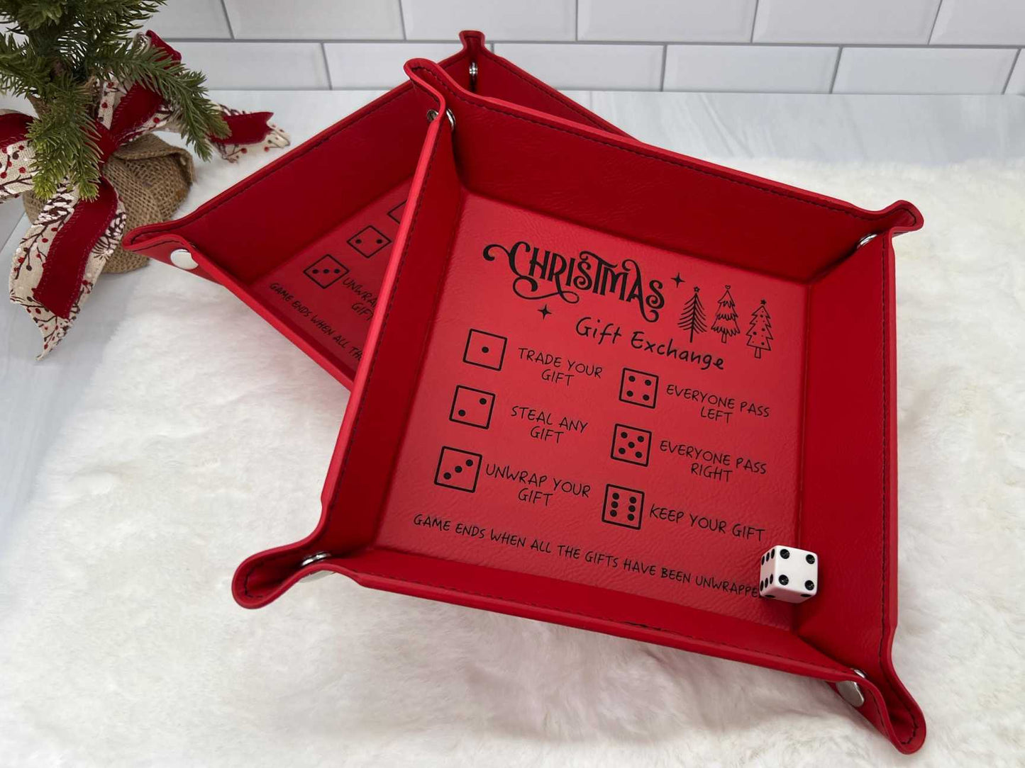 🎲Christmas Dice Tray for Gift Exchange Games🎁