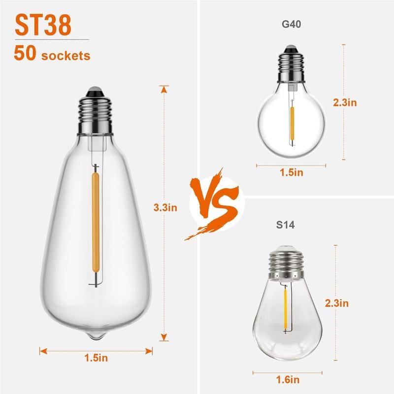 🔥Special Sale 🔥100FT LED Outdoor String Lights