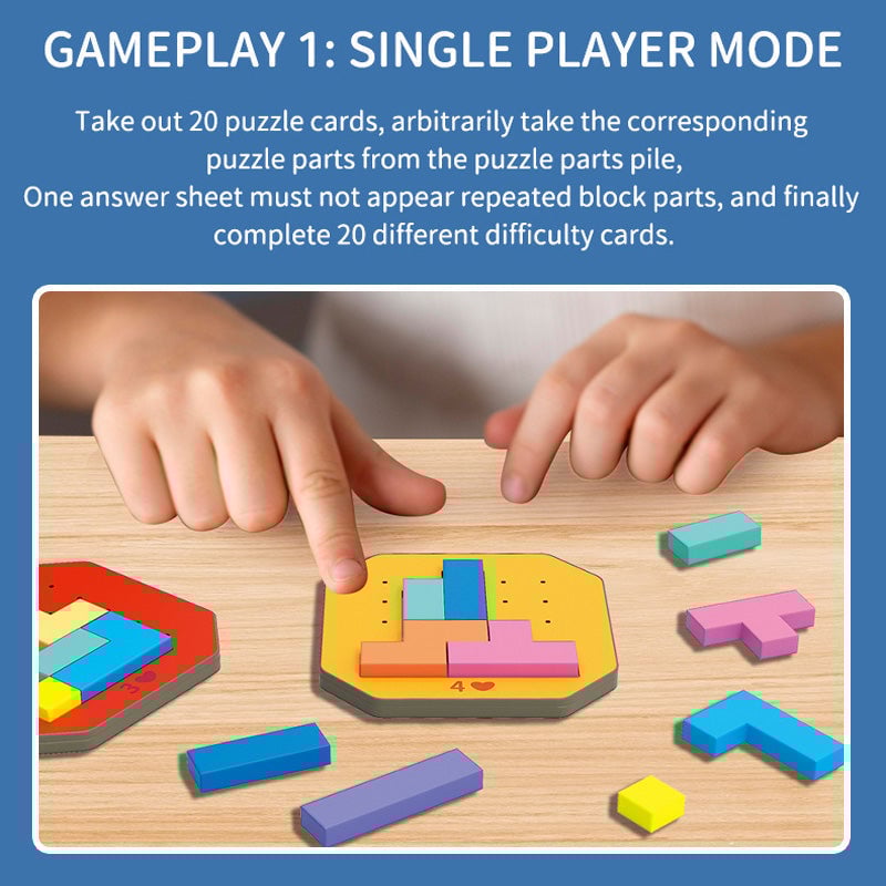 🔥LAST DAY SALE 49% OFF-👪Colorful Block Jigsaw Puzzle Game