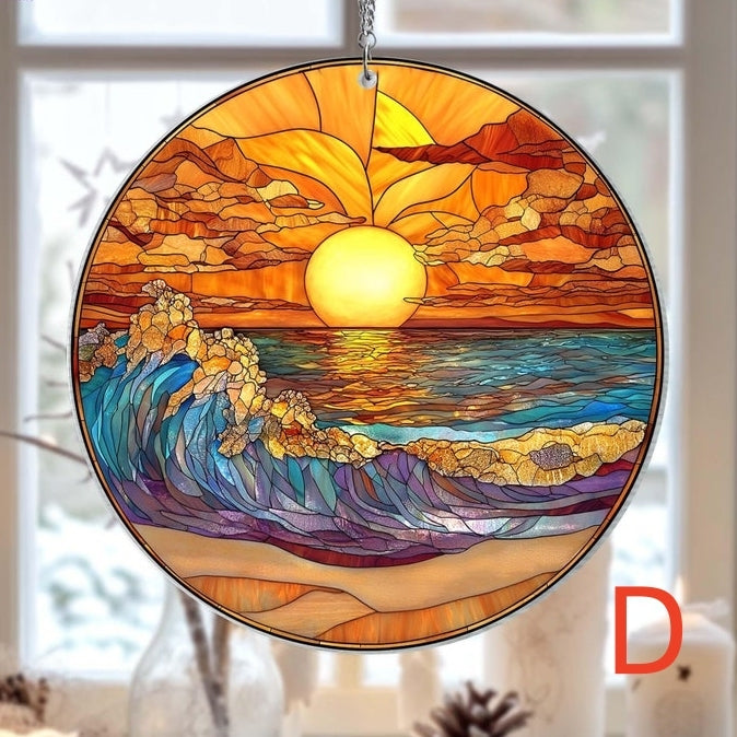🔥🔥2025 Mother's Day Gift 50% Off--Beach Sunset Suncatcher Ornament