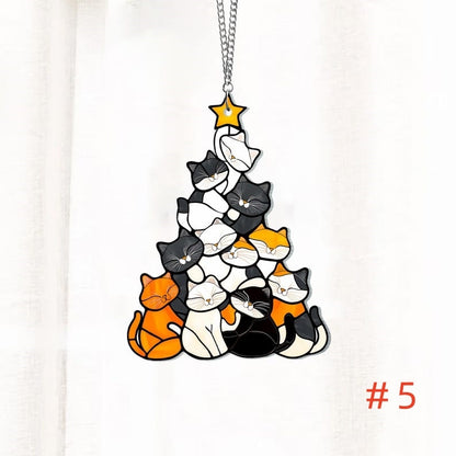 🔥🔥LAST DAY BIG SALE--Acrylic Cat Tree Suncatcher Ornament
