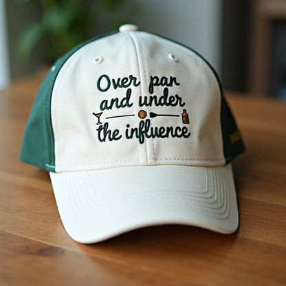 ⛳ Funny Golf Trucker Hat – Over Par and Under the Influence