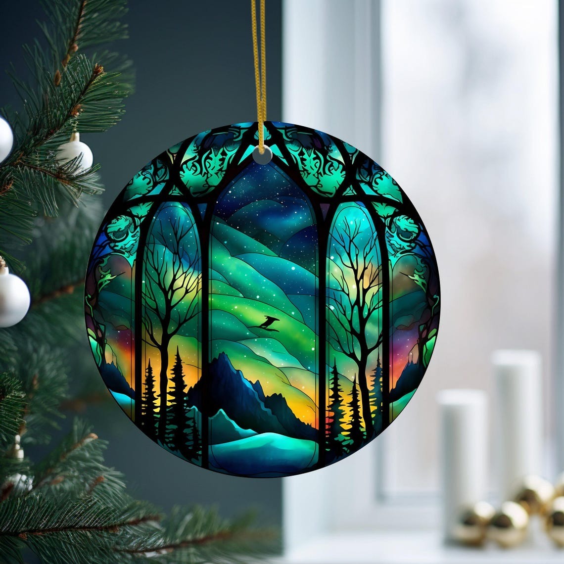 Northern Lights Tree Ornament