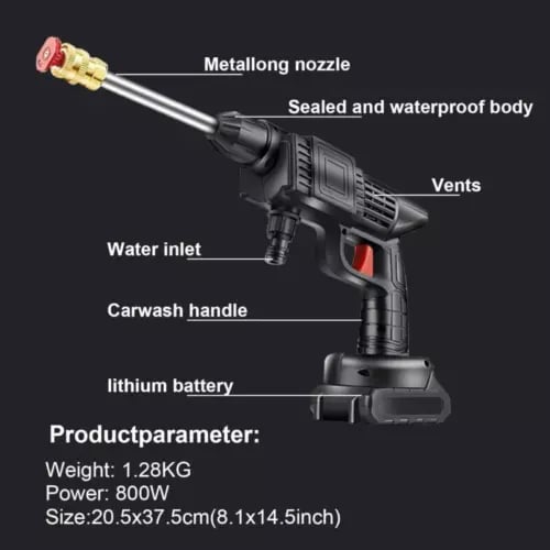 🔥 Last Day Sale-49% OFF🔥Cordless Portable High Pressure Spray Water Gun