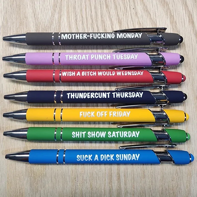 🌈Weekly Mood Ballpoint Pen Set (7 pcs)