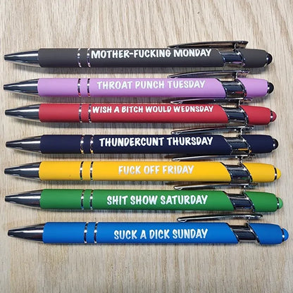 🌈Weekly Mood Ballpoint Pen Set (7 pcs)