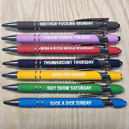 🌈Weekly Mood Ballpoint Pen Set (7 pcs)
