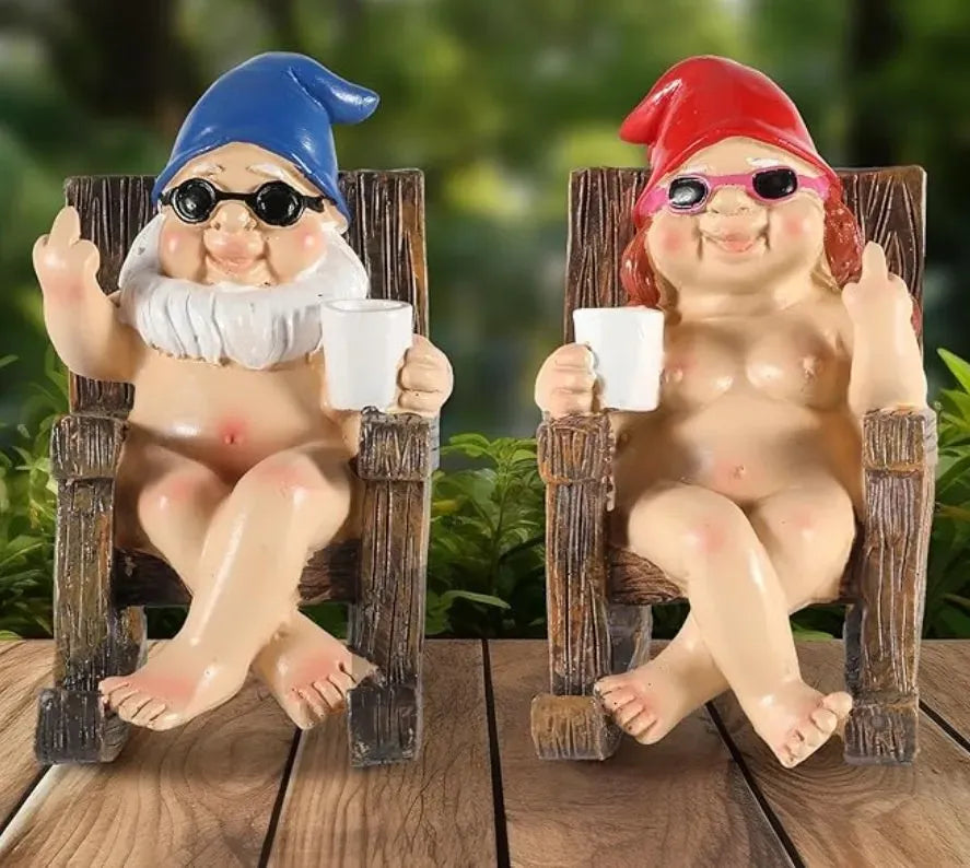 ✨Hot Sale 50% Off-Naughty Garden Gnome Funny Statue