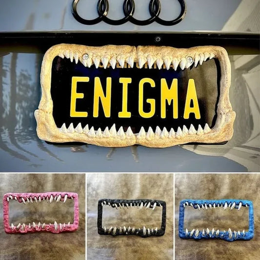 🤩Creature teeth license plate