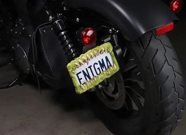 🤩Creature teeth license plate
