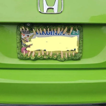 🤩Creature teeth license plate