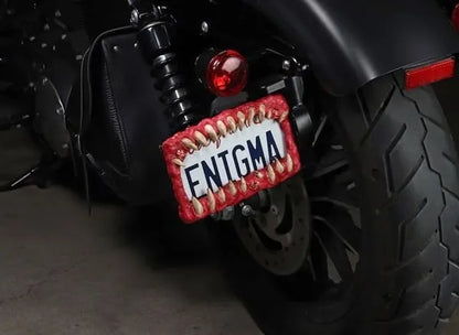 🤩Creature teeth license plate