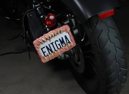🤩Creature teeth license plate
