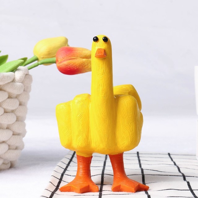 🔥Middle finger duck Duck-You statue