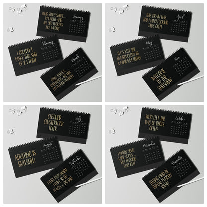 2025 Desk Calendar for Tired-Ass Employees-Shit I Want To Say At Work But Can't