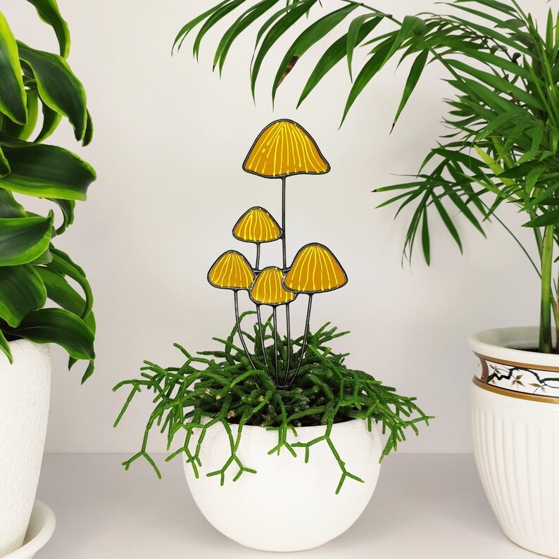 Mushrooms Plant Stake