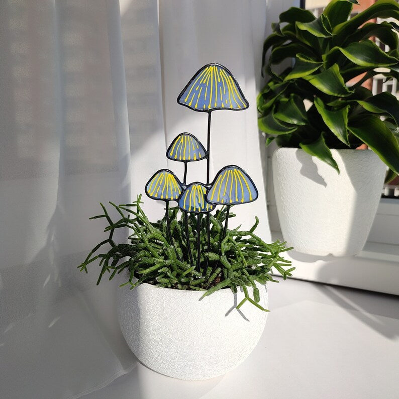 Mushrooms Plant Stake