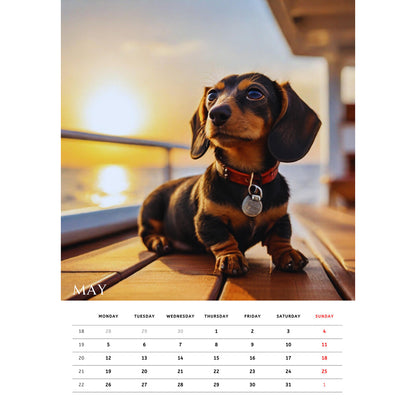 🦴🐶2025 Dachshund Wall Calendar