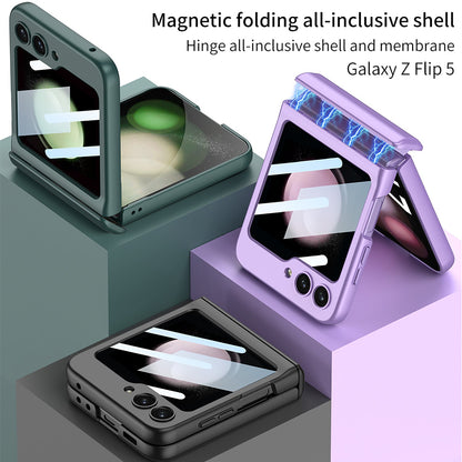 Magnetic All-included Shockproof Phone Case For Galaxy Flip 6/5/4/3 With Back Screen Protector