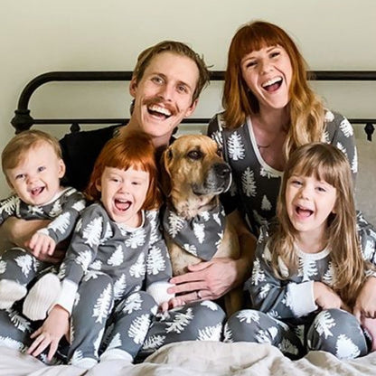 🔥Best Christmas Family Pajamas-Gray & White
