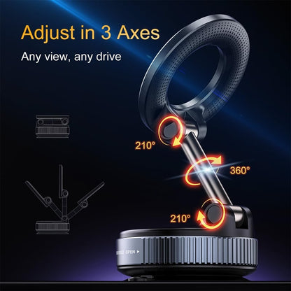 2025 Newest 360° Adjustable Vacuum Magnetic Suction Cup Phone Holder Mount