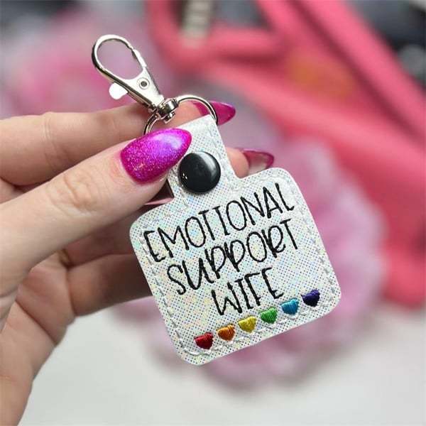 💖Emotional Support Coworker Keychain