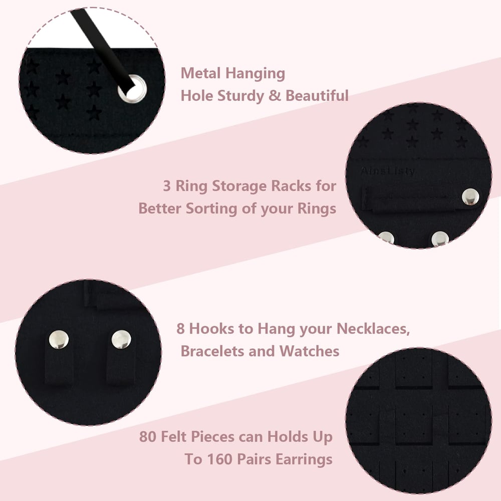 🔥2024 HOT SALE - Felt Hanging Jewelry Organizer