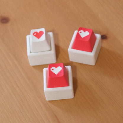 💗Pixel Hearts Keycaps Fidget Key Chain