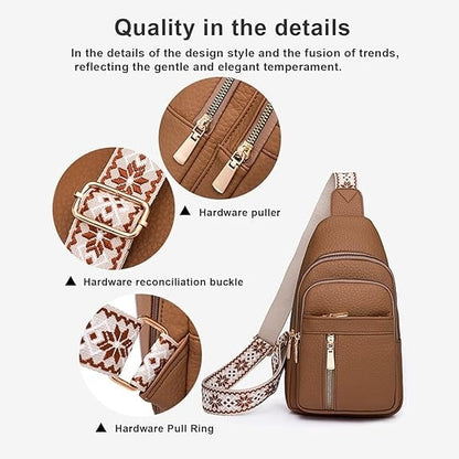 🔥Last Day Sale 49% OFF🏆️Anti-Theft Embroidery Solid Color Crossbody Bag for Daily Travel