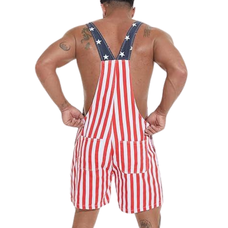 💖American Flag Overalls