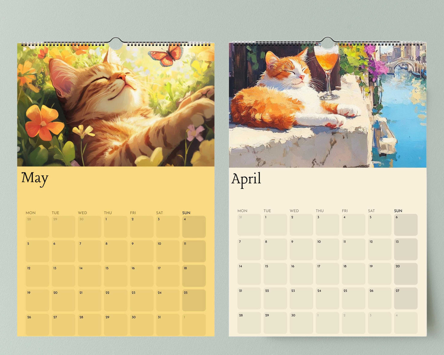 2025 Cats Wall Calendar