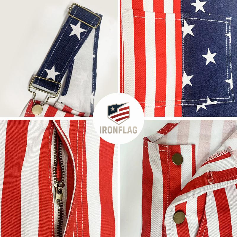 💖American Flag Overalls