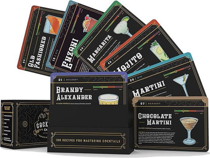 💥LAST DAY SALE 49% OFF-🍸️Cocktail Cards: 100 Cocktail Recipes to Master Cocktails