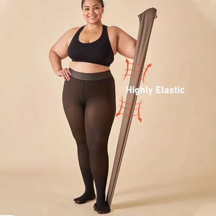 🔥 Last Day 49% OFF🔥Translucent Warm Lined Elastic Tights🥻