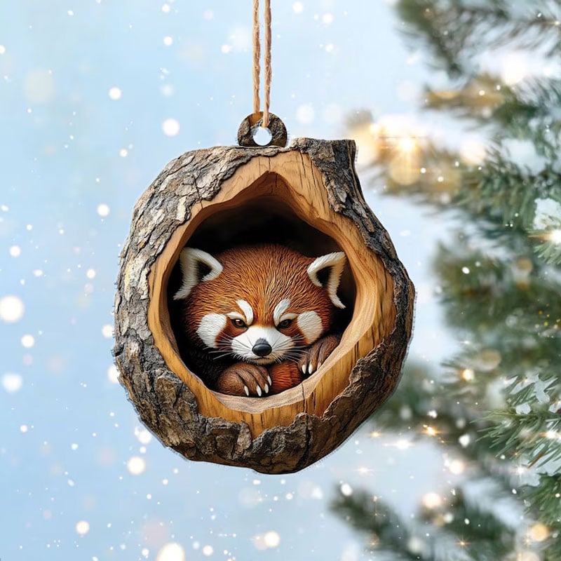 🎅 Early Christmas 49%OFF 🎅 - Christmas Tree Animal Pattern Ornament Forest Animal Decoration