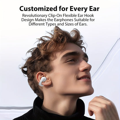 2025 New Arrival - Ear Clip Bluetooth Headphones with Touch Screen