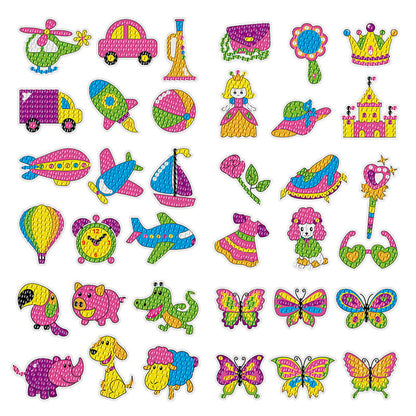 DIY children's free stick cartoon painting