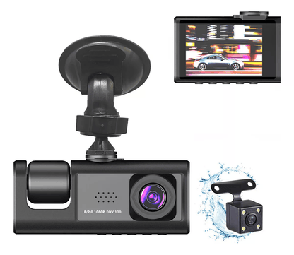 2-Inch Screen Wifi Link 1080P HD Dashcam with Night Vision 2/3 Lenses
