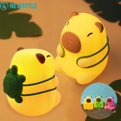 🐭🐕Cute Animal Capybara Squishy Night Light - Best Gift For Girls and Kids