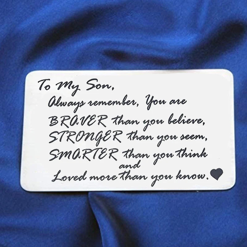 Last Day 75% OFF - ✍️Metal Engraved Card - Message of Love💞