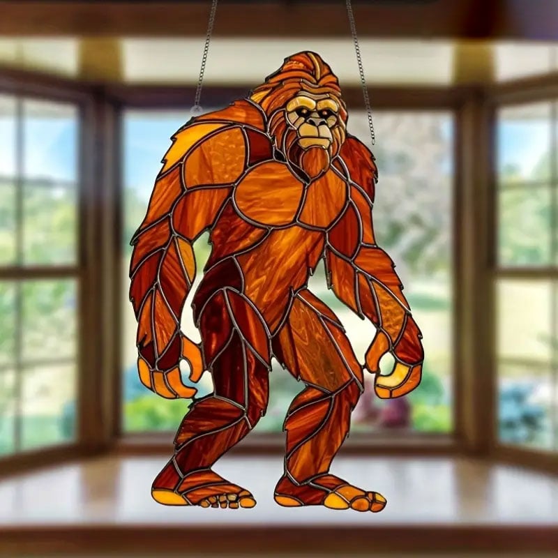 🔥Large Sasquatch Yeti Suncatcher Hanging Window Decoration