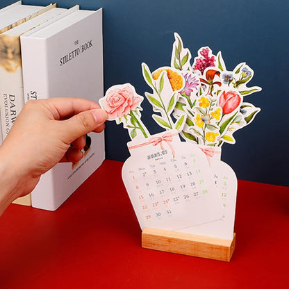 🌷Best Christmas Gift🎁--2025 Bloomy Flowers Desk Calendar📅