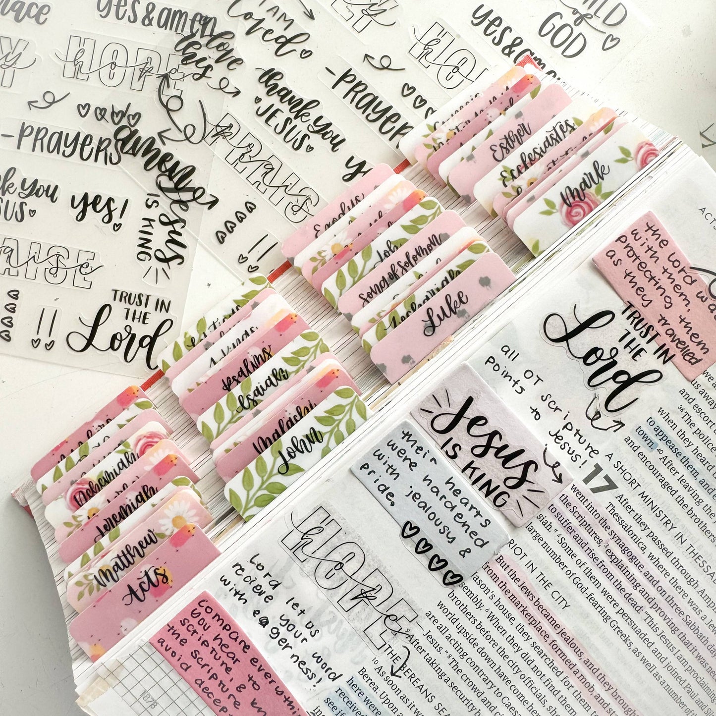 ✝️Bible and Planner Clear Stickers🌻