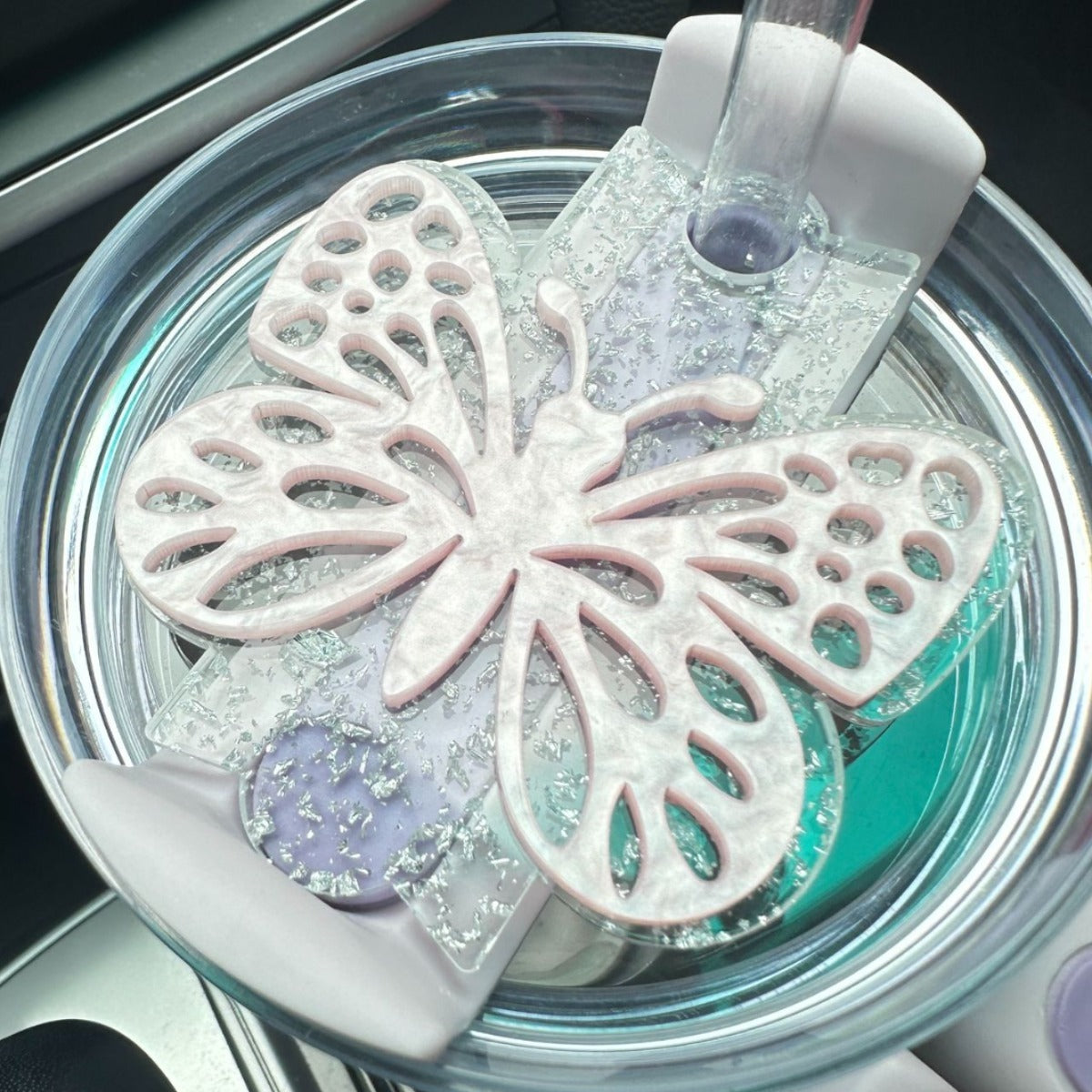 🦋Acrylic Cup Plate Accessory🎀