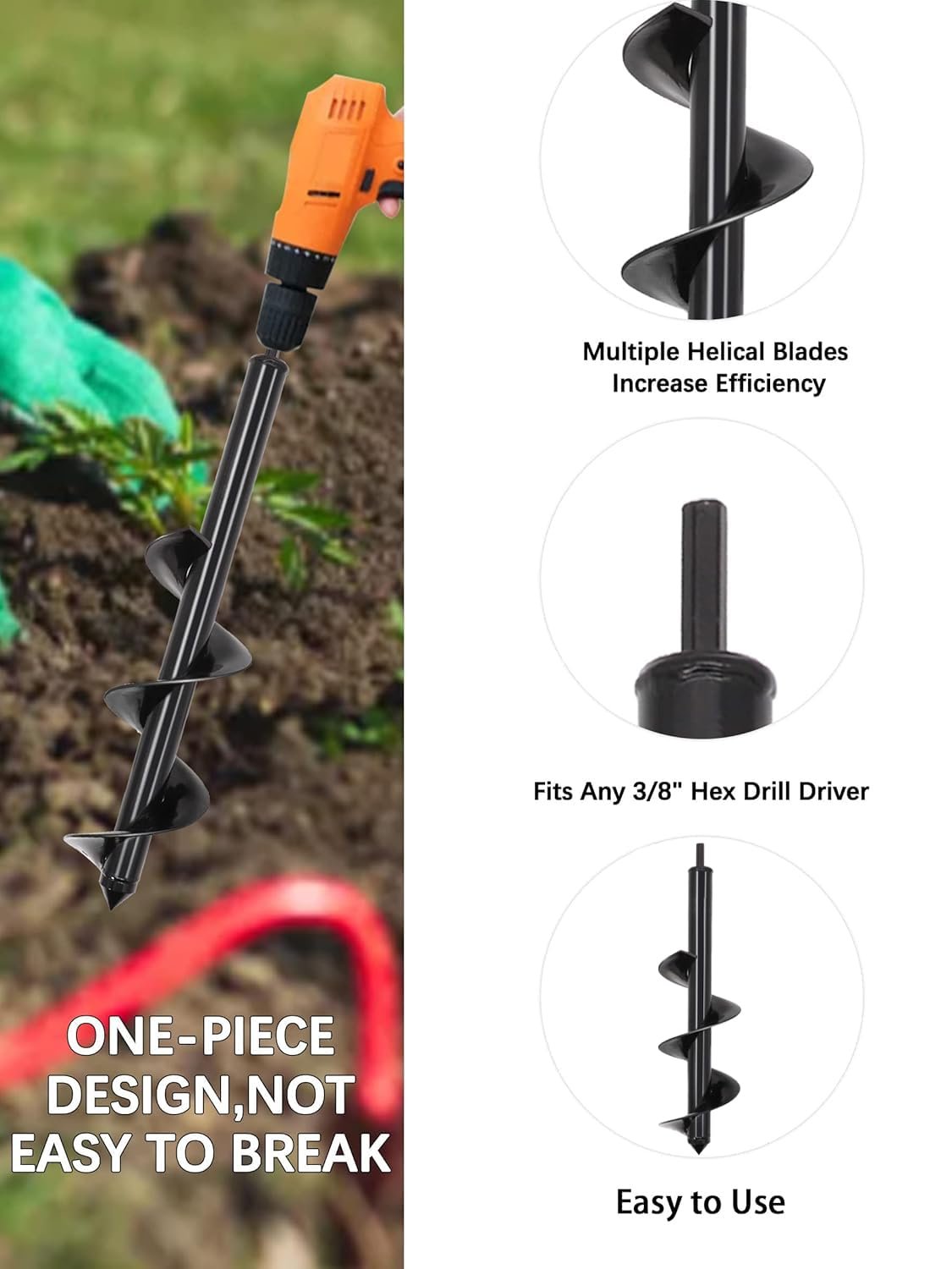 🔥Last Day 49% OFF✨Garden Auger Bit