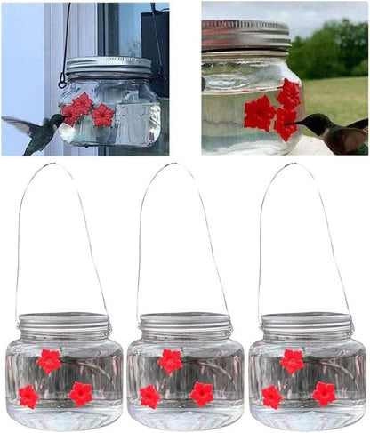 Mason Jar Hummingbird Feeder