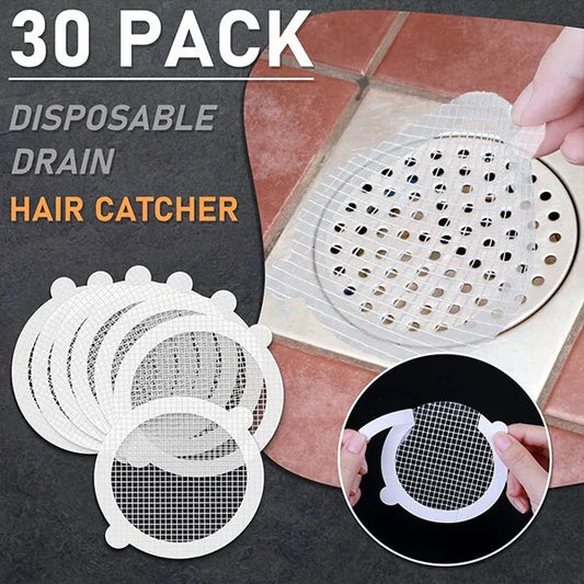 🔥30 PCS Disposable Shower Drain Hair Catcher