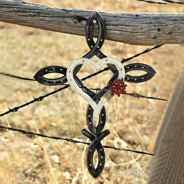 🎁Last Day Promotion 70% OFF - ❤️Natural Horseshoe Cross With Heart
